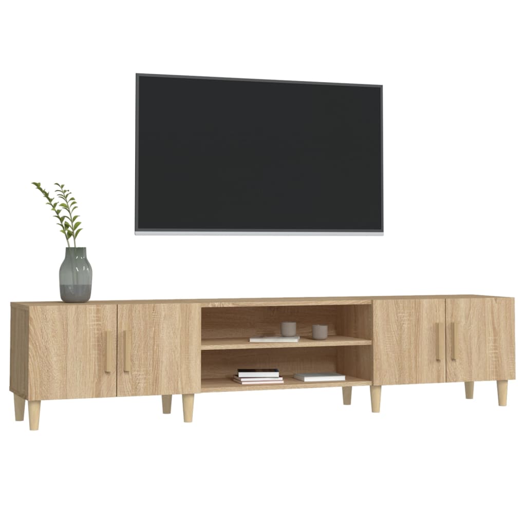 Έπιπλο Τηλεόρασης Sonoma Δρυς 180x31,5x40 εκ. Επεξ. Ξύλο 4