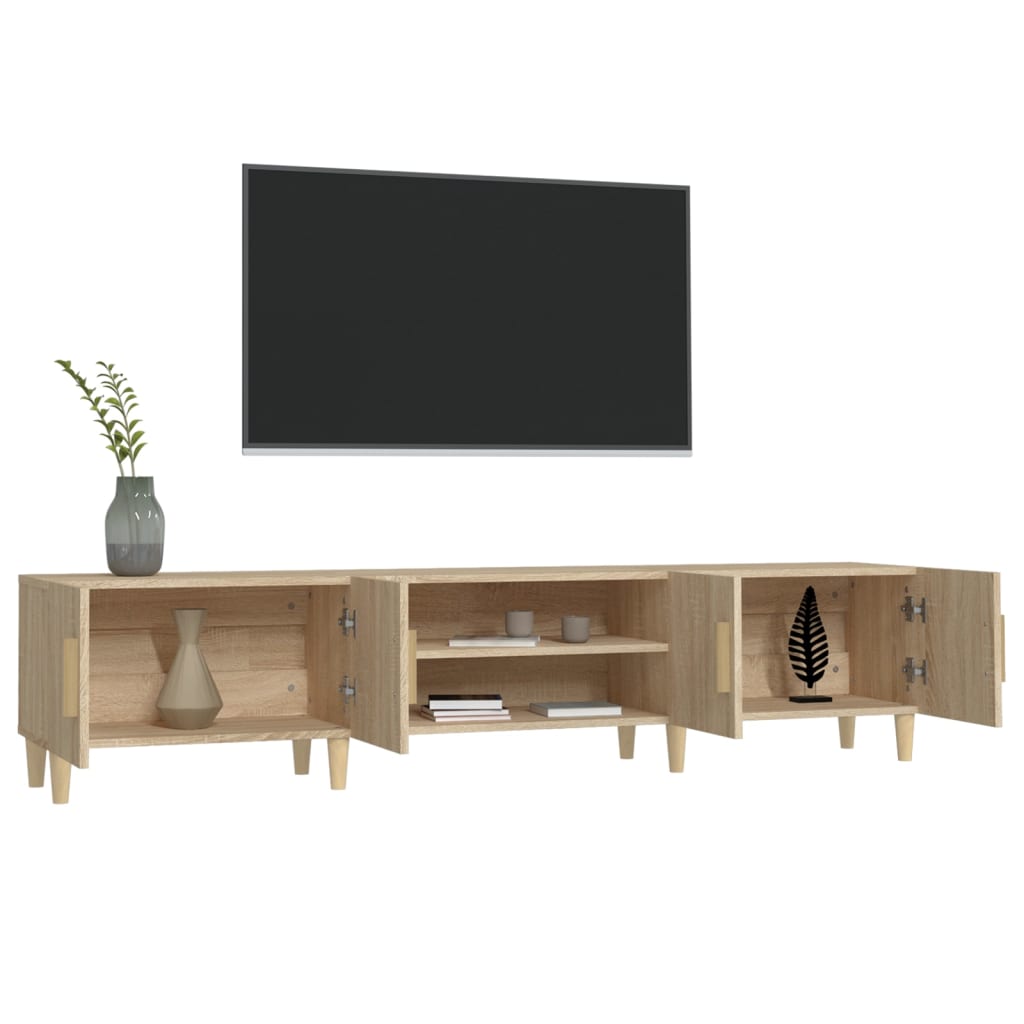 Έπιπλο Τηλεόρασης Sonoma Δρυς 180x31,5x40 εκ. Επεξ. Ξύλο 5