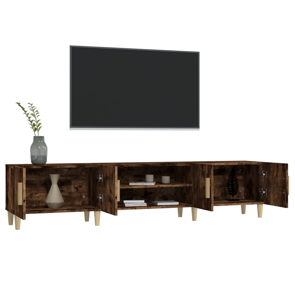 Έπιπλο Τηλεόρασης Καπνιστή Δρυς 180 x 31,5 x 40 εκ. Επεξ. Ξύλο 5