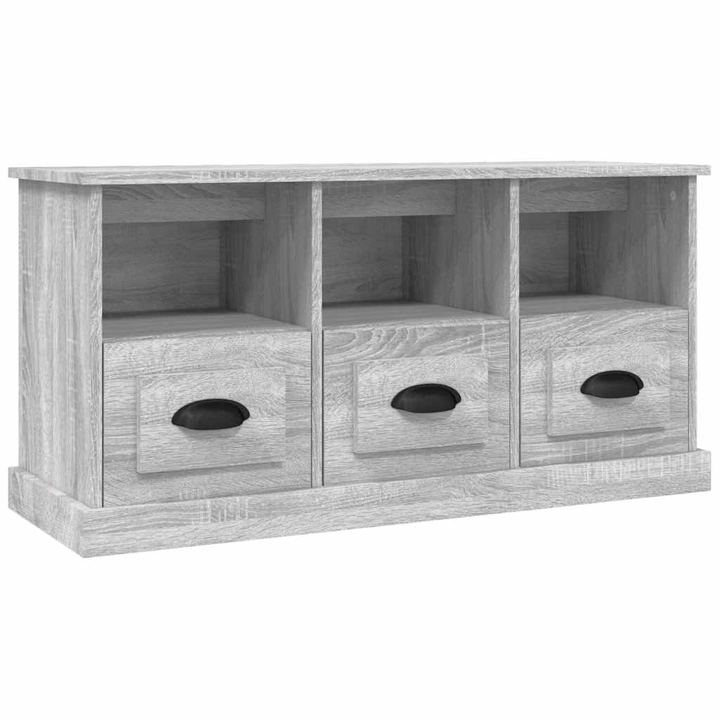 Έπιπλο Τηλεόρασης Γκρι Sonoma 100x35x50 εκ. Επεξεργασμένο Ξύλο 2
