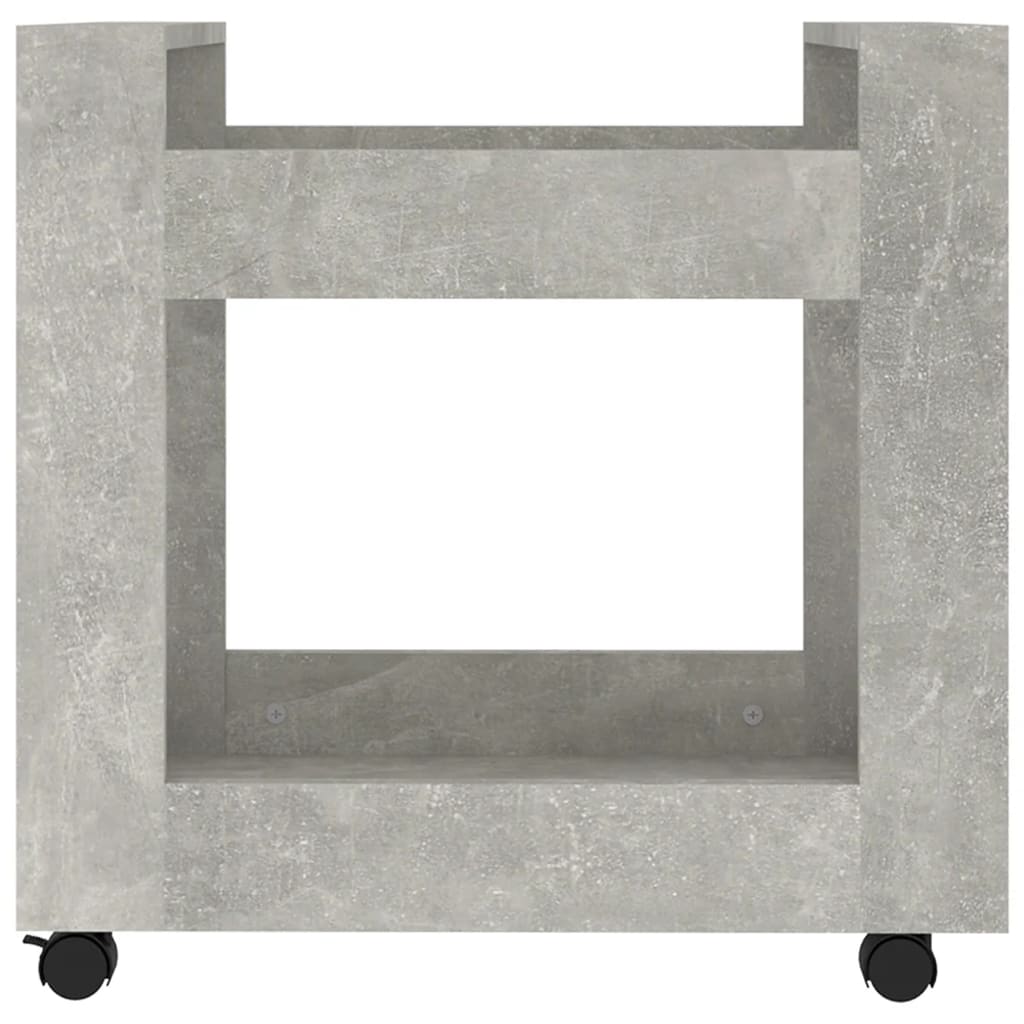 Γραφείο Τρόλεϊ Γκρι Σκυρ. 60x45x60 εκ. από Επεξεργασμένο Ξύλο 5