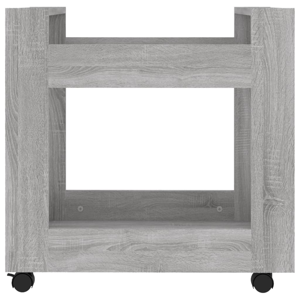 Γραφείο Τρόλεϊ Sonoma Γκρι 60x45x60 εκ. από Επεξεργασμένο Ξύλο 5