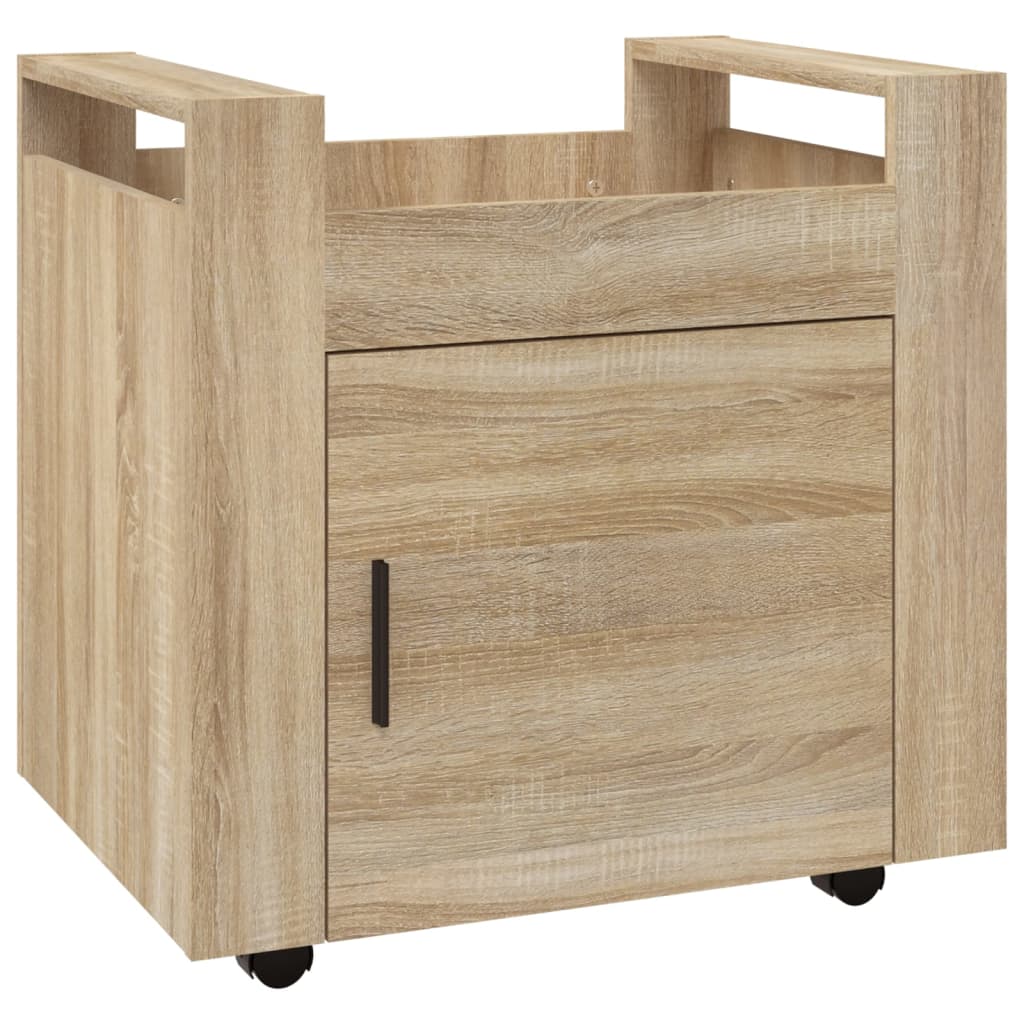 Γραφείο Τρόλεϊ Sonoma Δρυς 60x45x60 εκ. από Επεξεργασμένο Ξύλο 2