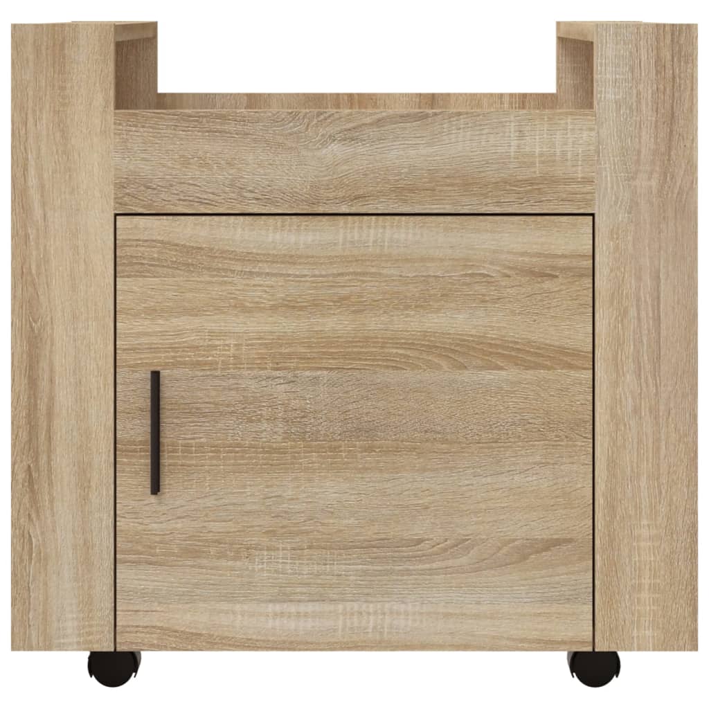 Γραφείο Τρόλεϊ Sonoma Δρυς 60x45x60 εκ. από Επεξεργασμένο Ξύλο 6