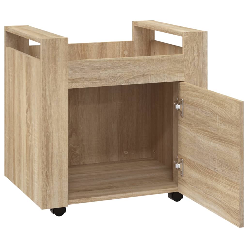 Γραφείο Τρόλεϊ Sonoma Δρυς 60x45x60 εκ. από Επεξεργασμένο Ξύλο 7