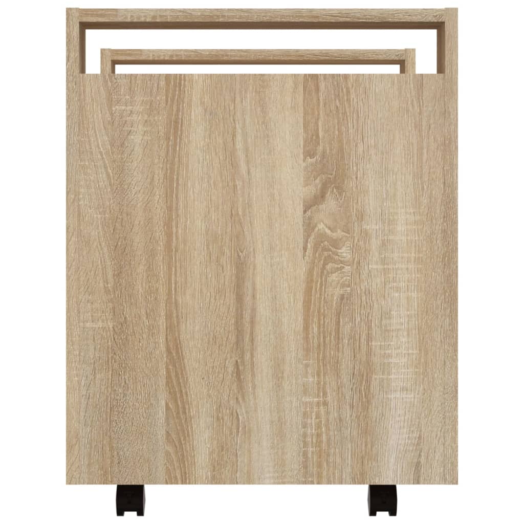 Γραφείο Τρόλεϊ Sonoma Δρυς 60x45x60 εκ. από Επεξεργασμένο Ξύλο 8