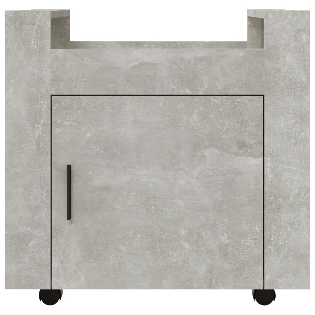 Γραφείο Τρόλεϊ Γκρι Σκυρ. 60x45x60 εκ. από Επεξεργασμένο Ξύλο 6