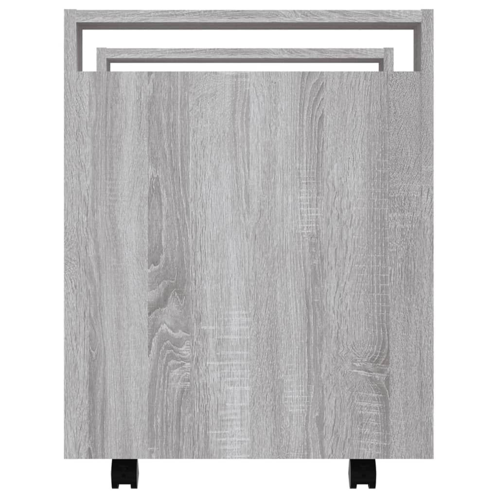 Γραφείο Τρόλεϊ Sonoma Γκρι 60x45x60 εκ. από Επεξεργασμένο Ξύλο 8