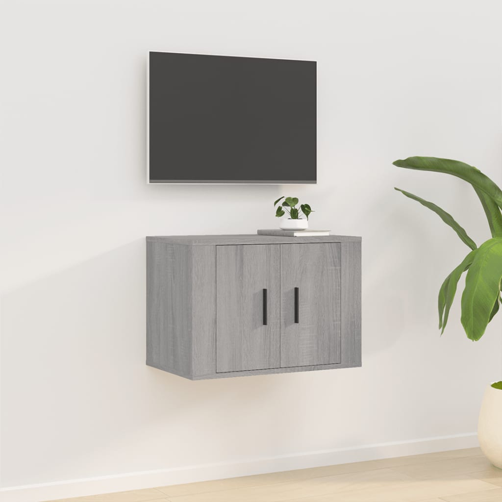 Έπιπλα Τηλεόρασης Επιτοίχια Sonoma Δρυς 57x34,5x40 εκ 1
