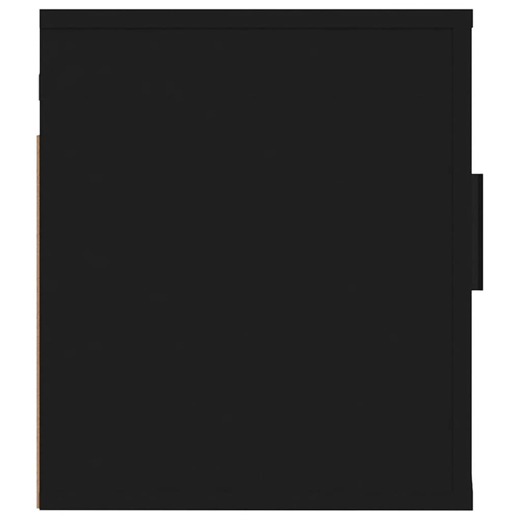 Έπιπλο Τηλεόρασης Επιτοίχιο Μαύρο 40x34,5x40 εκ. 6