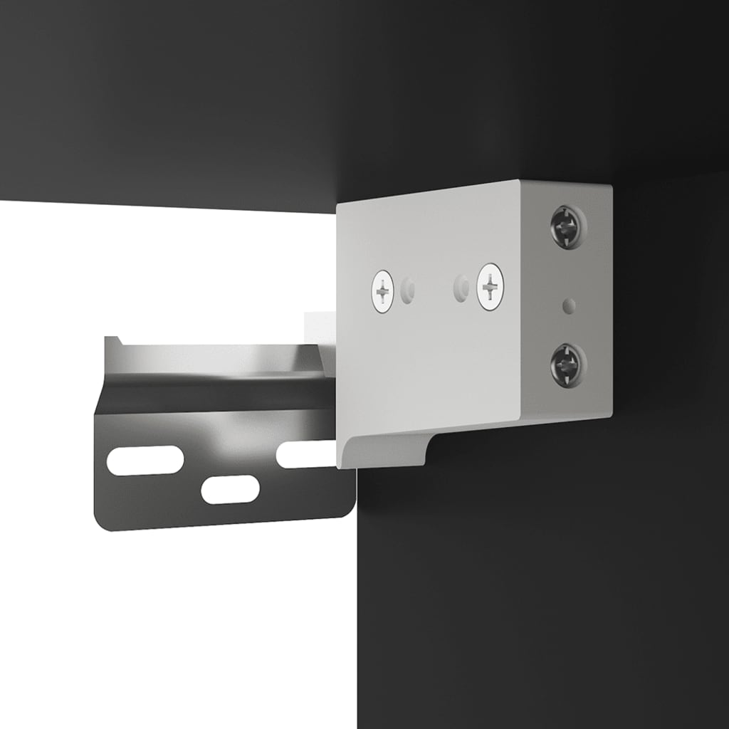 Έπιπλο Τηλεόρασης Επιτοίχιο Μαύρο 40x34,5x40 εκ. 9