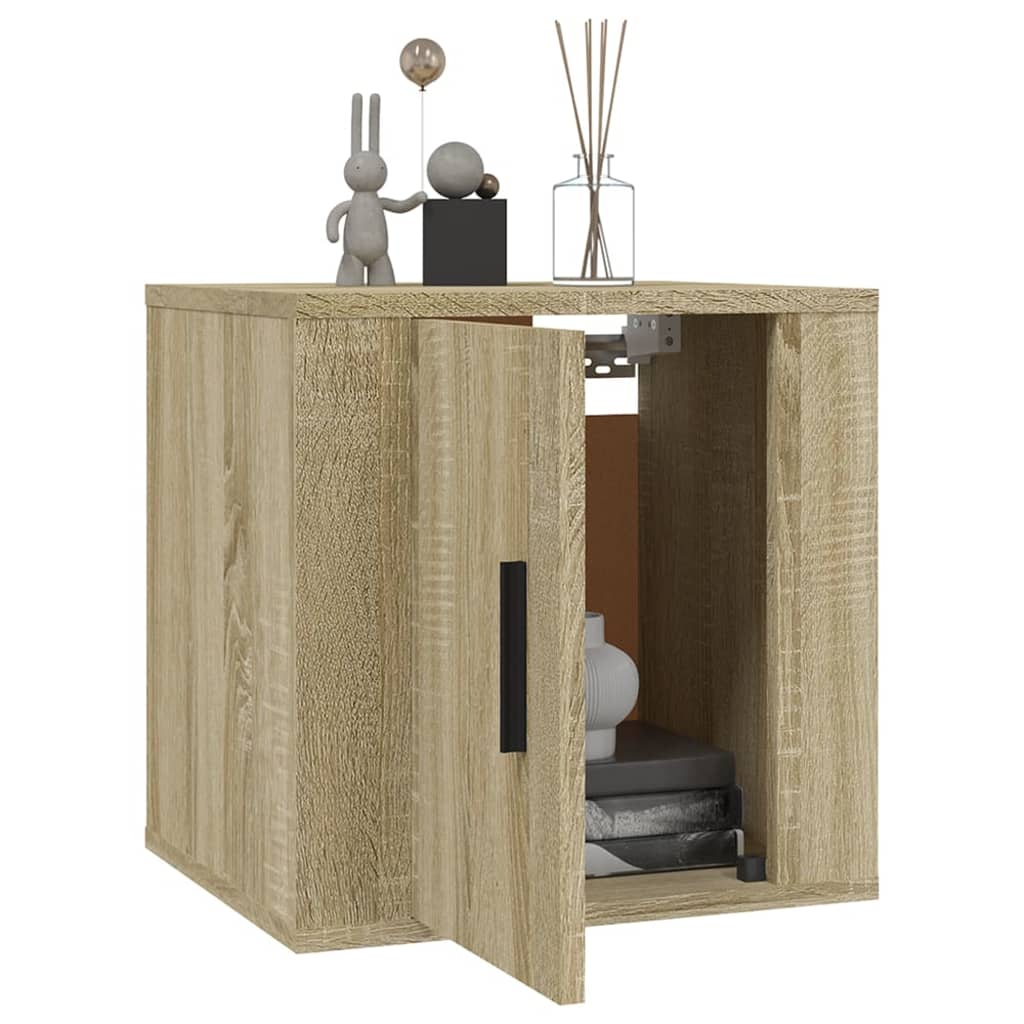 Έπιπλο Τηλεόρασης Επιτοίχιο Sonoma Δρυς 40x34,5x40 εκ. 3