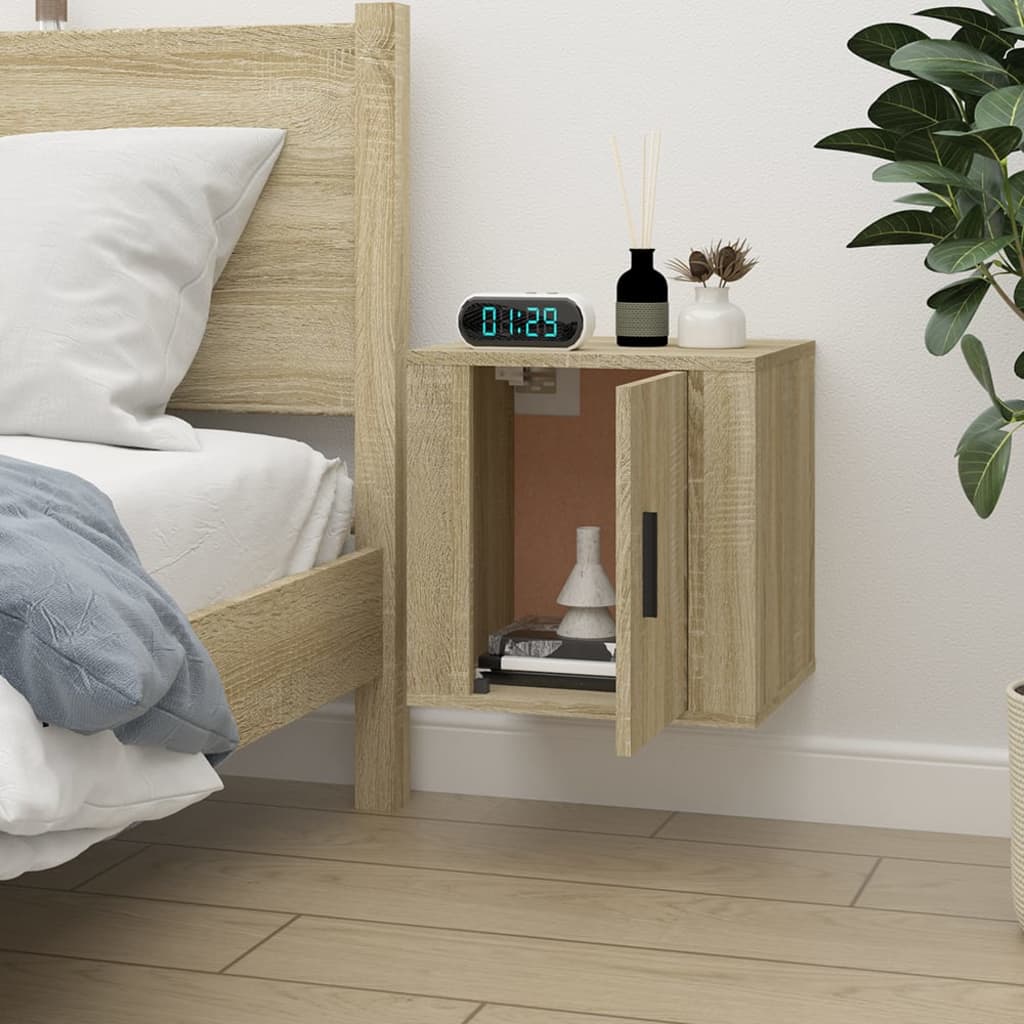 Έπιπλο Τηλεόρασης Επιτοίχιο Sonoma Δρυς 40x34,5x40 εκ. 4