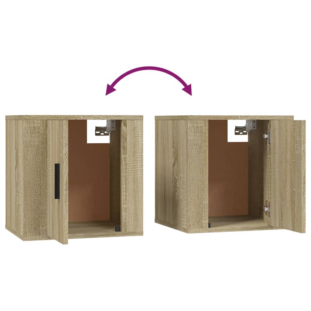 Έπιπλο Τηλεόρασης Επιτοίχιο Sonoma Δρυς 40x34,5x40 εκ. 8