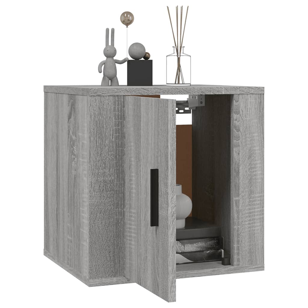 Έπιπλα Τηλεόρασης Επιτοίχια 2 τεμ. Γκρι Sonoma 40x34,5x40 εκ. 3