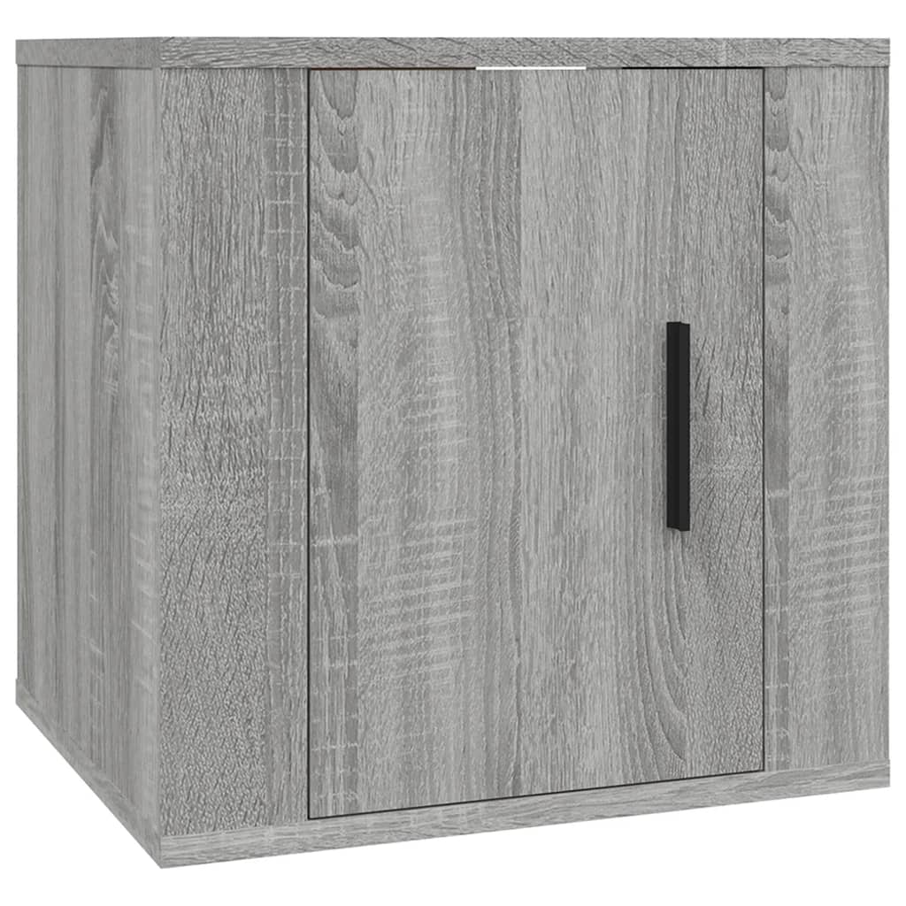 Έπιπλα Τηλεόρασης Επιτοίχια 2 τεμ. Γκρι Sonoma 40x34,5x40 εκ. 5