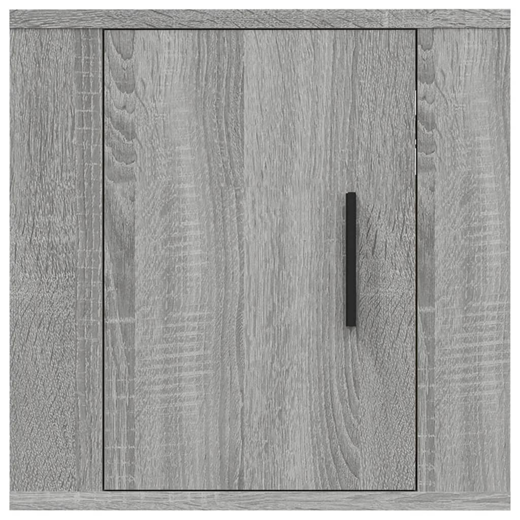 Έπιπλα Τηλεόρασης Επιτοίχια 2 τεμ. Γκρι Sonoma 40x34,5x40 εκ. 6