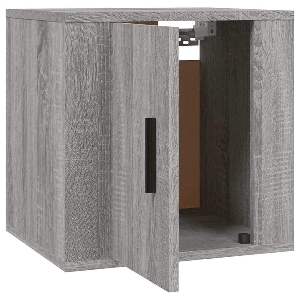 Έπιπλα Τηλεόρασης Επιτοίχια 2 τεμ. Γκρι Sonoma 40x34,5x40 εκ. 8