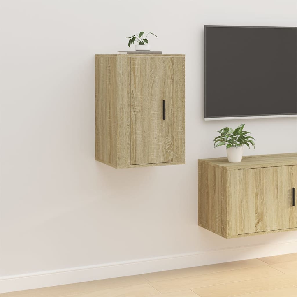 Έπιπλο Τηλεόρασης Επιτοίχιο Sonoma Δρυς 40x34,5x60 εκ. 1