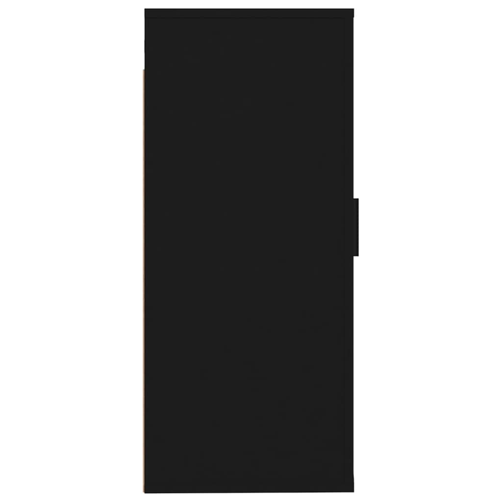 Έπιπλο Τηλεόρασης Επιτοίχιο Μαύρο 40x34,5x80 εκ. 6