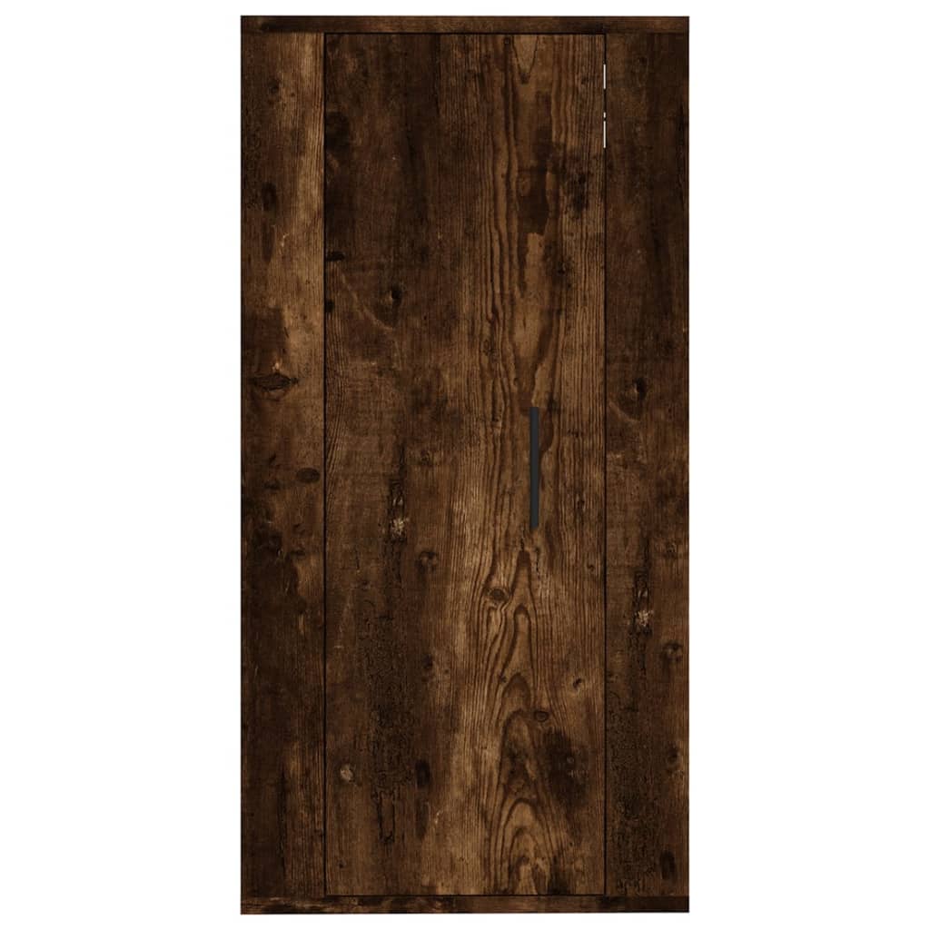 Έπιπλο Τηλεόρασης Επιτοίχιο Καπνιστή Δρυς 40x34,5x80 εκ. 5