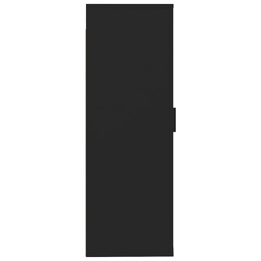 Έπιπλο Τηλεόρασης Επιτοίχιο Μαύρο 40x34,5x100 εκ. 6