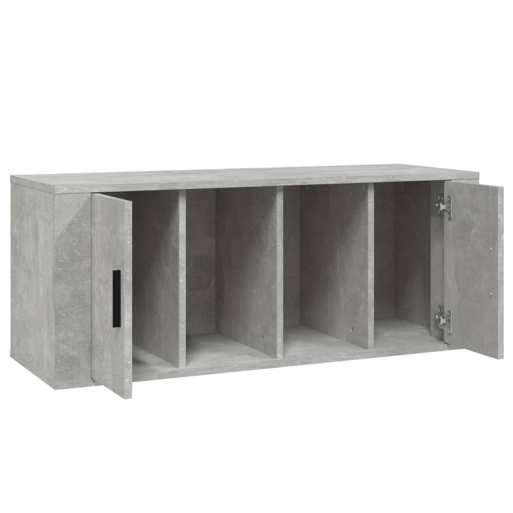 Έπιπλο Τηλεόρασης Γκρι Σκυρ. 100x35x40 εκ. Επεξ. Ξύλο 7