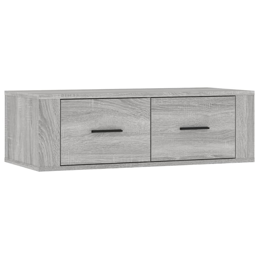 Έπιπλο Τηλεόρασης Κρεμαστό Γκρι Sonoma 80x36x25 εκ. Επεξ. Ξύλο 2