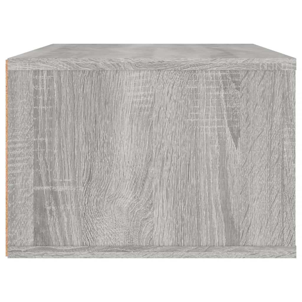 Έπιπλο Τηλεόρασης Κρεμαστό Γκρι Sonoma 80x36x25 εκ. Επεξ. Ξύλο 8