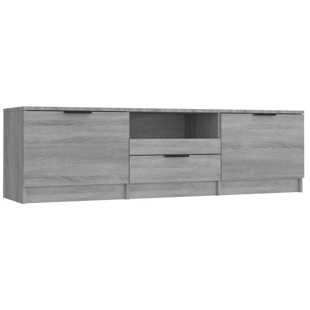 Έπιπλο Τηλεόρασης Γκρι Sonoma 140x35x40 εκ. Επεξεργασμένο Ξύλο 2