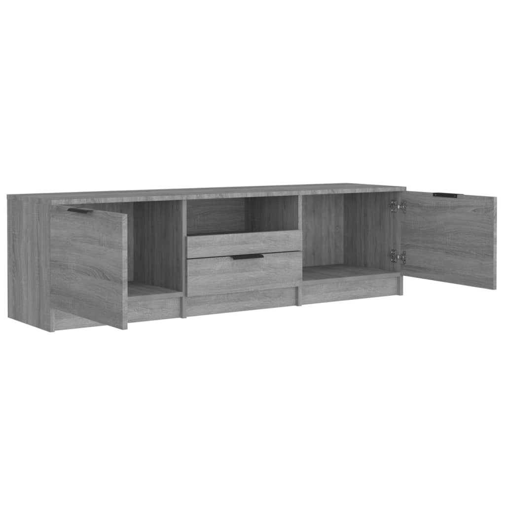 Έπιπλο Τηλεόρασης Γκρι Sonoma 140x35x40 εκ. Επεξεργασμένο Ξύλο 5
