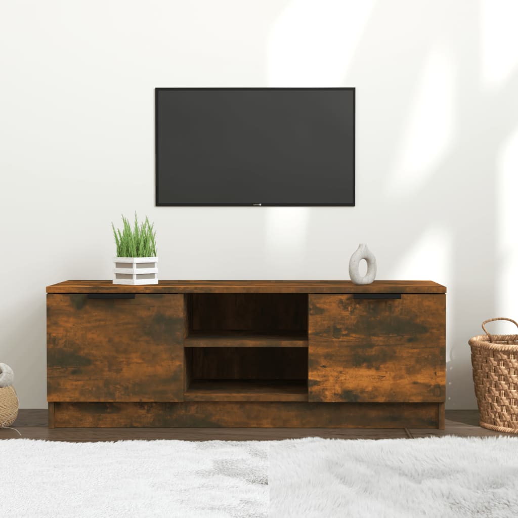 Έπιπλο Τηλεόρασης Καπνιστή Δρυς102x35x36,5εκ.Επεξεργασμένο Ξύλο 1