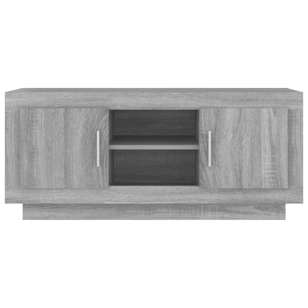 Έπιπλο Τηλεόρασης Γκρι Sonoma 102x35x45 εκ. από Επεξεργ. Ξύλο 5