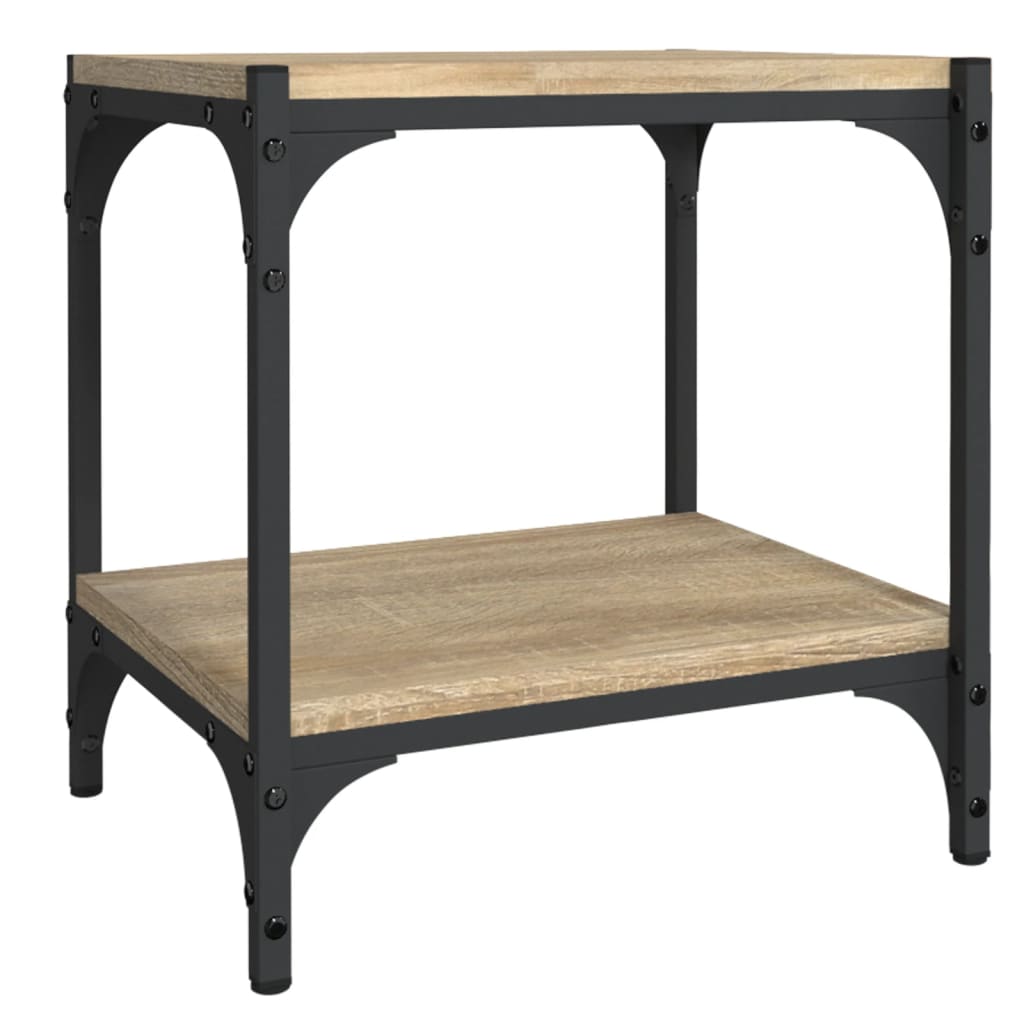 Έπιπλο Τηλεόρασης Sonoma Δρυς 40x33x41 εκ. Επεξ. Ξύλο & Ατσάλι 2