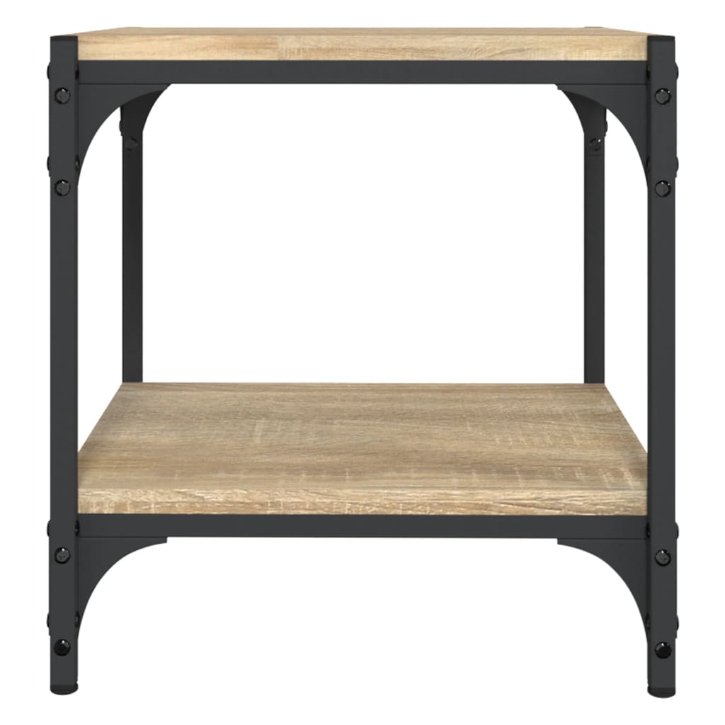 Έπιπλο Τηλεόρασης Sonoma Δρυς 40x33x41 εκ. Επεξ. Ξύλο & Ατσάλι 5