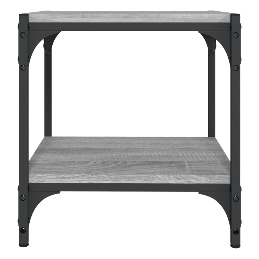 Έπιπλο Τηλεόρασης Γκρι Sonoma 40x33x41 εκ. Επεξ. Ξύλο & Ατσάλι 5
