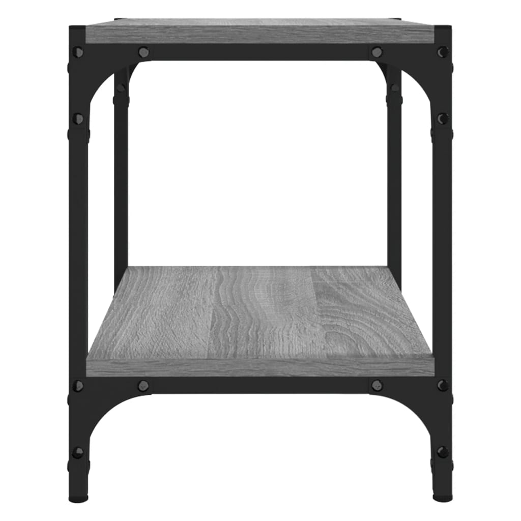 Έπιπλο Τηλεόρασης Γκρι Sonoma 40x33x41 εκ. Επεξ. Ξύλο & Ατσάλι 6