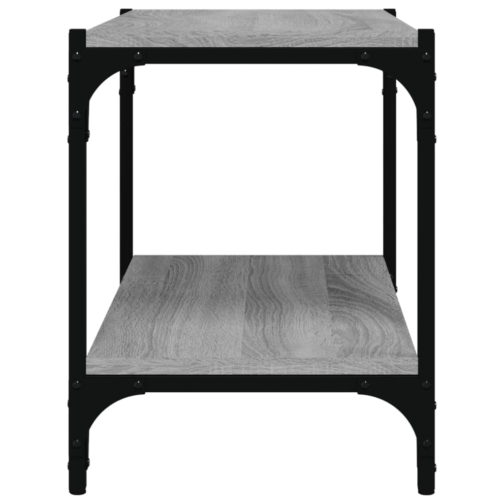 Έπιπλο Τηλεόρασης Γκρι Sonoma 60x33x41 εκ. Επεξ. Ξύλο & Ατσάλι 6