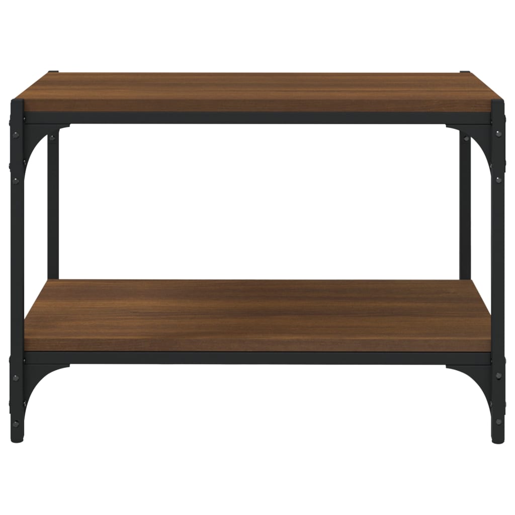 Έπιπλο Τηλεόρασης Καφέ Δρυς 60x33x41 εκ. Επεξ. Ξύλο & Ατσάλι 5