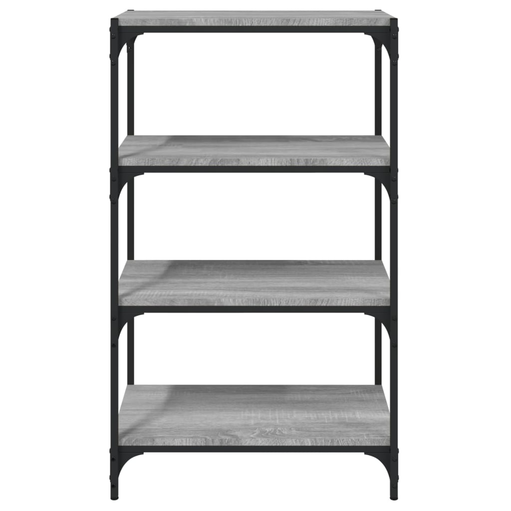 Βιβλιοθήκη Γκρι Sonoma 60 x 33 x 100 εκ. Επεξ. Ξύλο & Ατσάλι 5