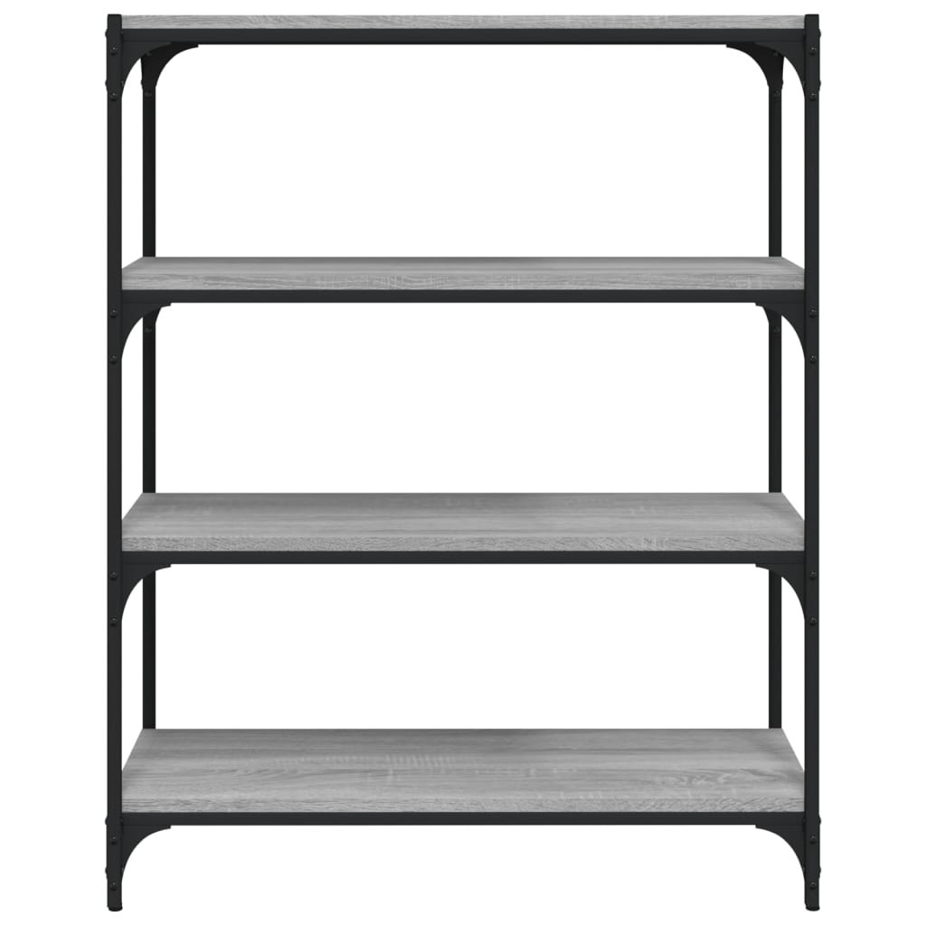 Βιβλιοθήκη Γκρι Sonoma 80 x 33 x 100 εκ. Επεξ. Ξύλο & Ατσάλι 5