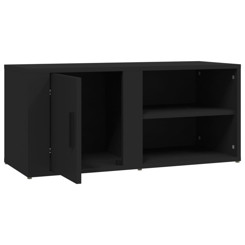 Έπιπλα Τηλεόρασης 2 τεμ. Μαύρα 80x31,5x36εκ. Επεξεργασμένο Ξύλο 8