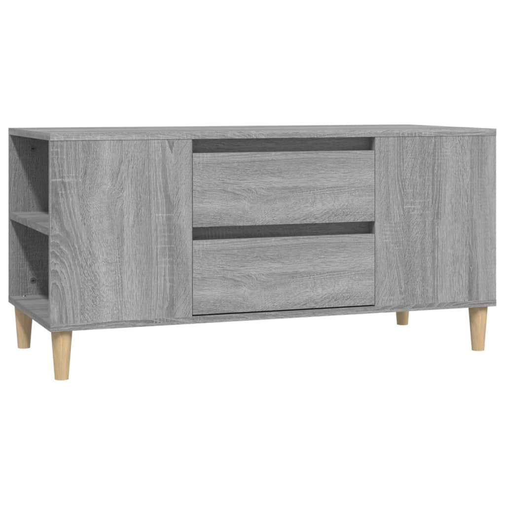 Έπιπλο Τηλεόρασης Γκρι Sonoma 102x44,5x50εκ. Επεξεργασμένο Ξύλο 2