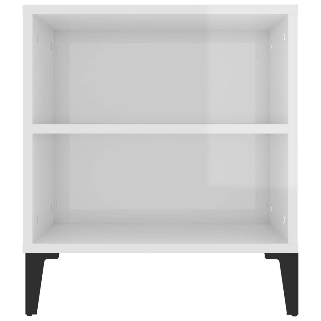 Έπιπλο Τηλεόρασης Γυαλ. Λευκό 102x44,5x50 εκ.Επεξεργασμένο Ξύλο 8