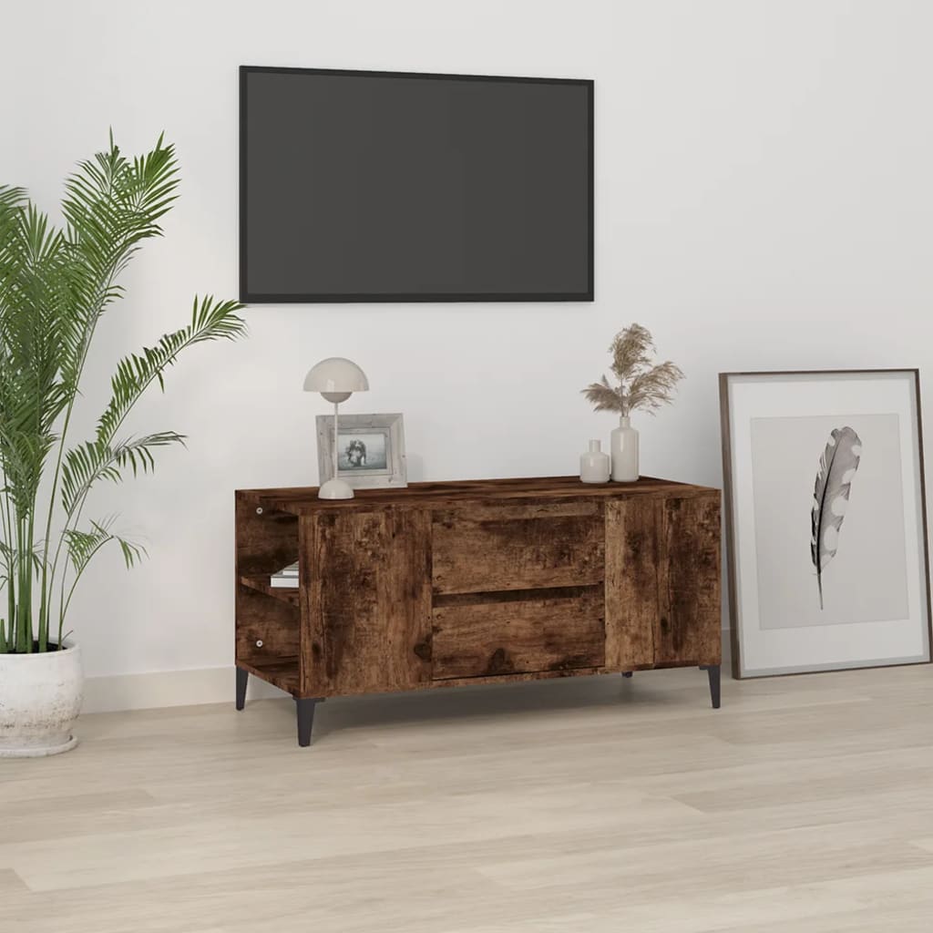 Έπιπλο Τηλεόρασης Καπνιστή Δρυς 102x44,5x50 εκ. Επεξ. Ξύλο 1