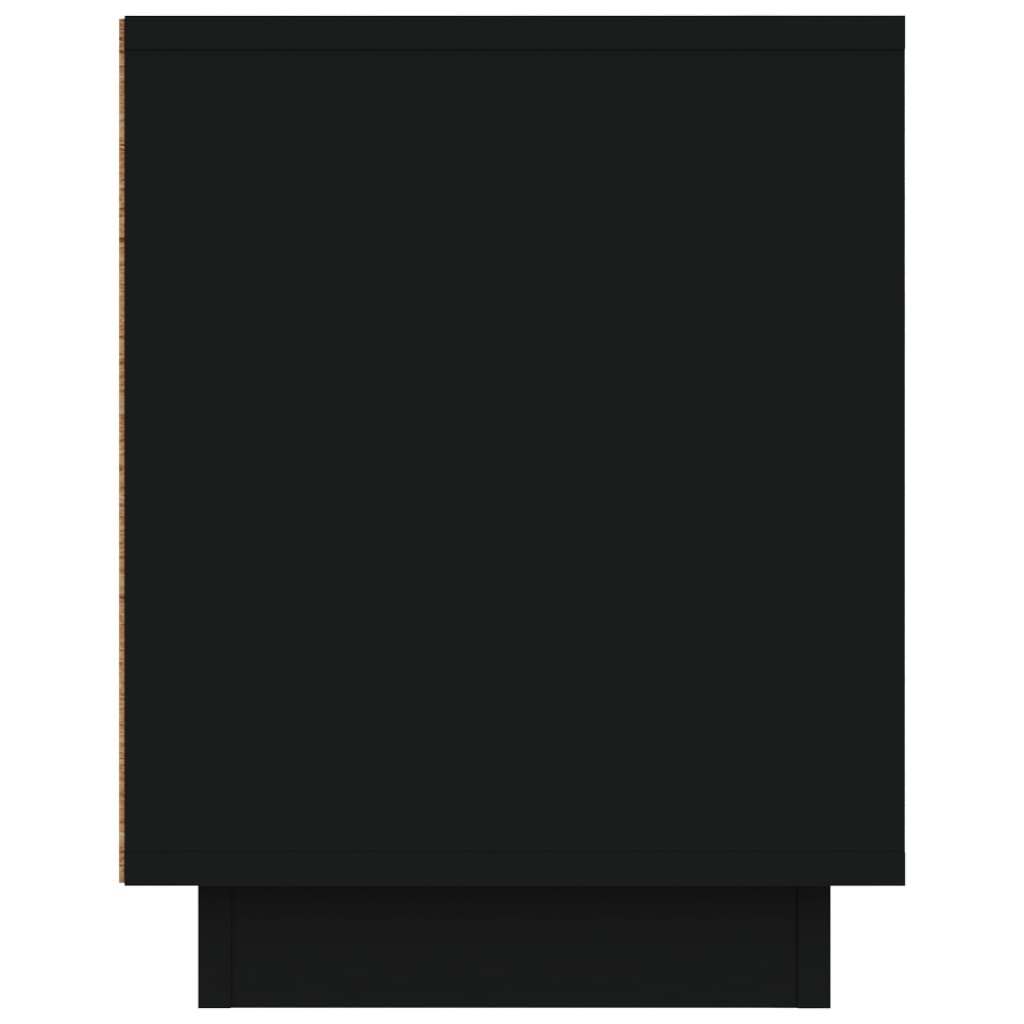 Έπιπλο Τηλεόρασης Μαύρο 80 x 35 x 45 εκ. από Επεξεργασμένο Ξύλο 8