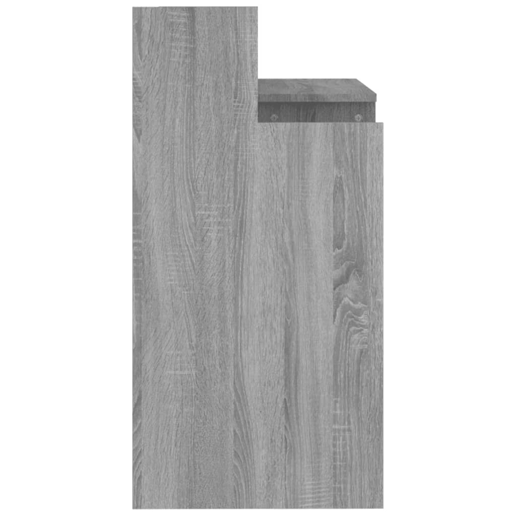 Γραφείο με LED Γκρι Sonoma 97x45x90 εκ. Επεξεργ. Ξύλο 9