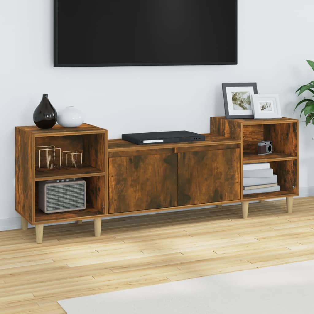 Έπιπλο Τηλεόρασης Καπνιστή Δρυς 160x35x55 εκ. Επεξ. Ξύλο 1