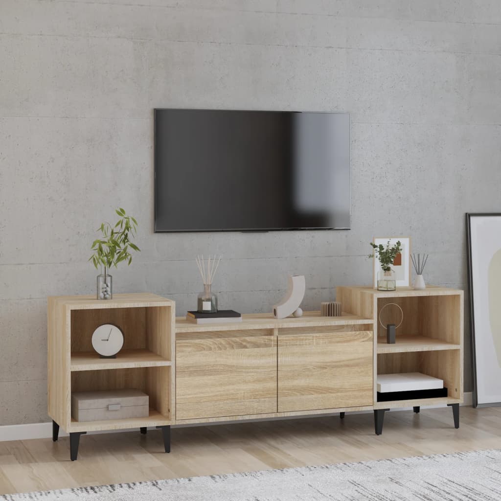 Έπιπλο Τηλεόρασης Sonoma Δρυς 160x35x55 εκ. Επεξ. Ξύλο 1