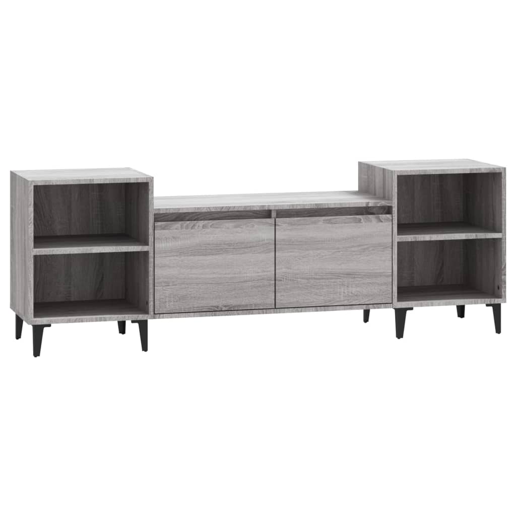 Έπιπλο Τηλεόρασης Γκρι Sonoma 160x35x55 εκ. από Επεξεργ. Ξύλο 2